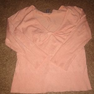 Hillard & Hanson Peach sweater